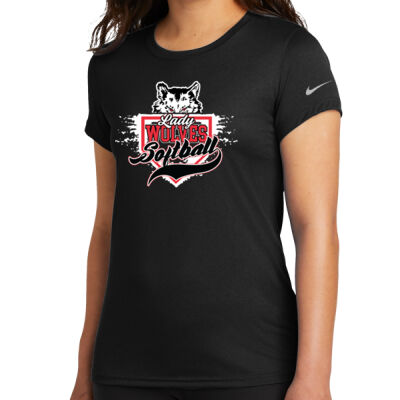 PC Lady Wolves Softball 2026 - Women's Swoosh Sleeve rLegend Tee Thumbnail