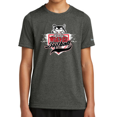 PC Lady Wolves Softball 2026 - Youth Swoosh Sleeve rLegend Tee Thumbnail