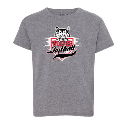 PC Lady Wolves Softball 2026 - DryBlend® Youth T-Shirt Thumbnail