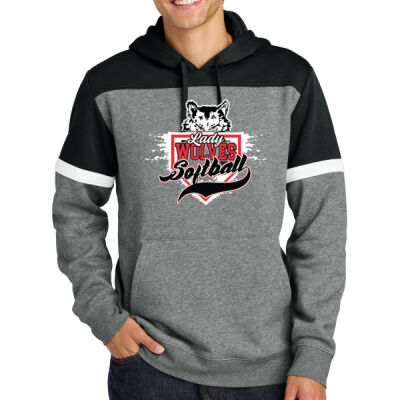 PC Lady Wolves Softball 2026 - Drive Fleece Colorblock Hoodie Thumbnail