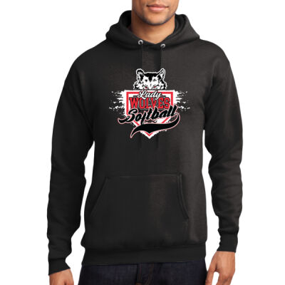 PC Lady Wolves Softball 2026 - Core Fleece Pullover Hooded Sweatshirt Thumbnail