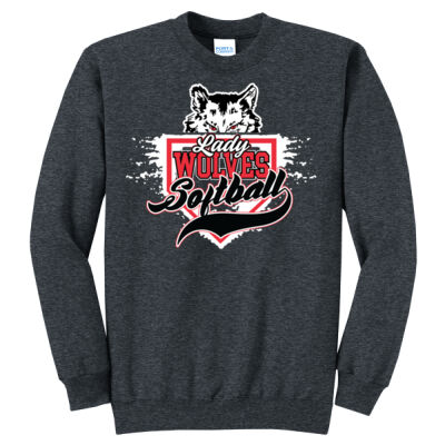 PC Lady Wolves Softball 2026 - Core Fleece Crewneck Sweatshirt Thumbnail