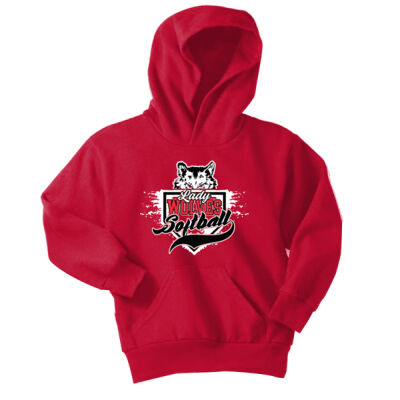 PC Lady Wolves Softball 2026 - Youth Core Fleece Pullover Hooded Sweatshirt Thumbnail